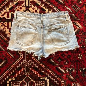 Free people Uptown high waisted denim shorts